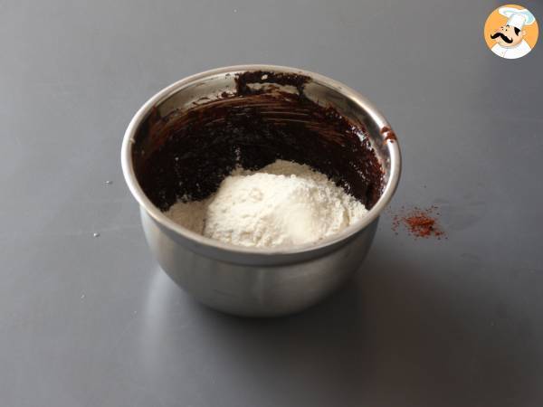 Brownie de chocolate y frambuesa, ¡puro placer! - Preparación paso 2