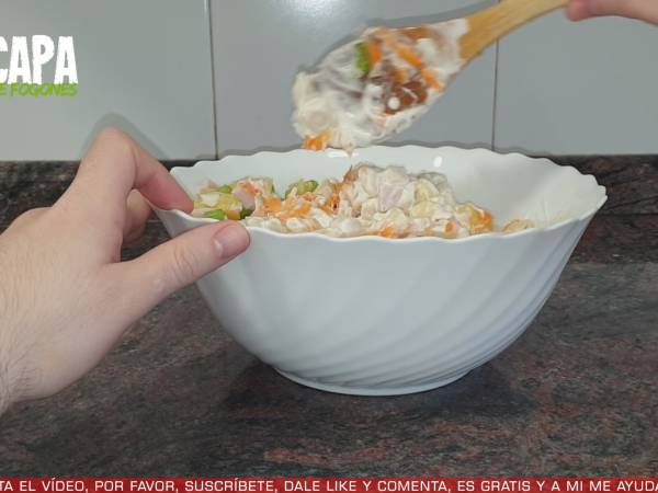 Ensalada hawaiana - Preparación paso 5