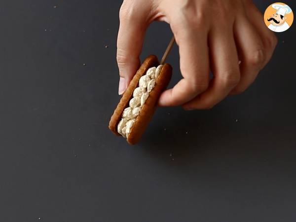 Sandwich de helado casero - Preparación paso 5