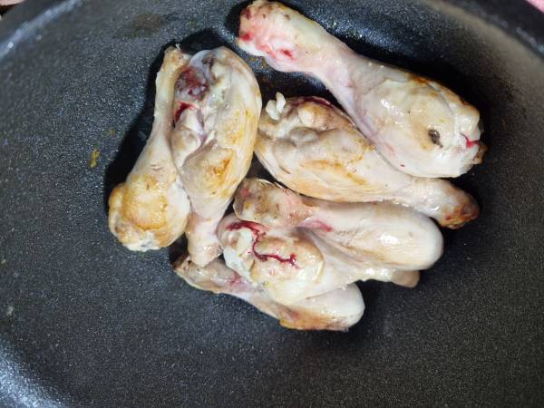 Pollo en salsa de Cocacola - Preparación paso 1