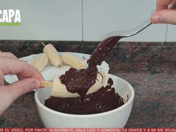 Helado almendrado de plátano - Preparación paso 4