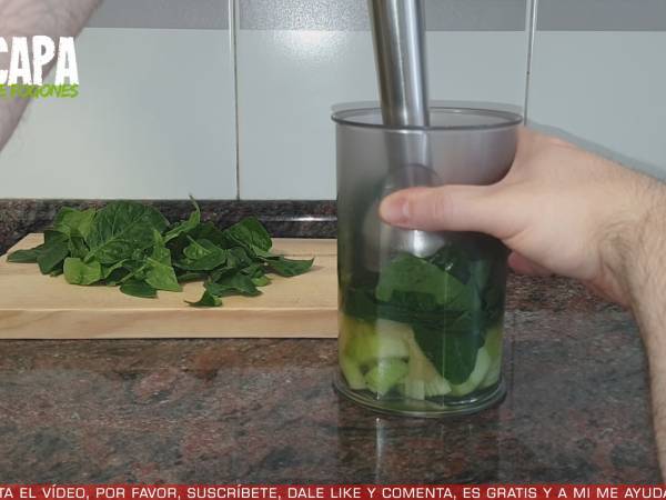 Batido verde - Preparación paso 2