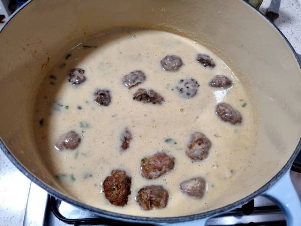 Albóndigas suecas (segunda versión) - Preparación paso 12