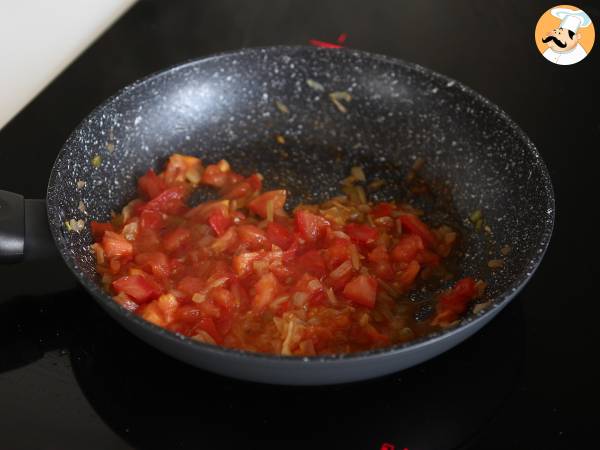 Patacones con hogao y guacamole - Preparación paso 5