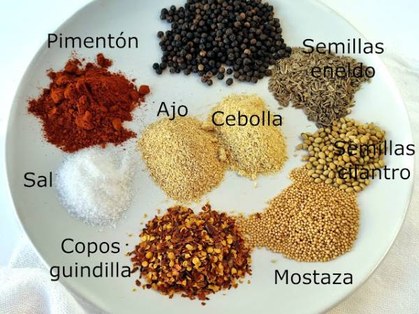 Condimento para carnes: Montreal steak seasoning - Preparación paso 1