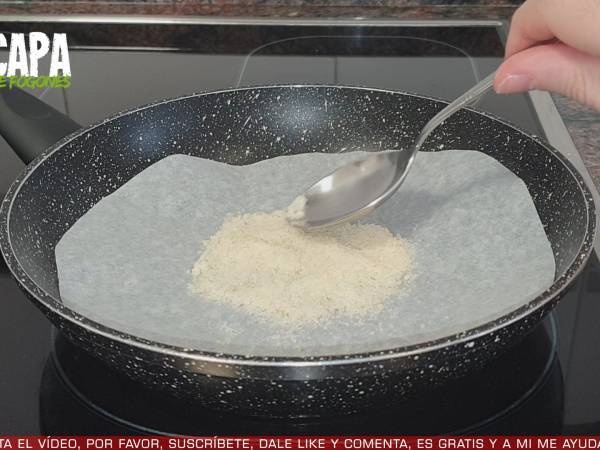 Crujiente de queso - Preparación paso 1