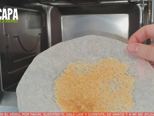 Crujiente de queso - Preparación paso 2