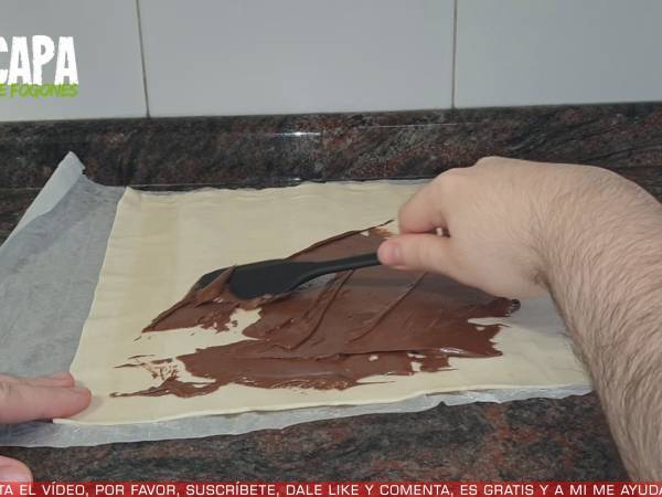 Árbol de navidad de hojaldre - Preparación paso 1