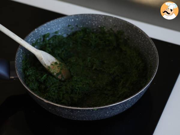 Lasaña vegetariana de ricotta y espinacas - Preparación paso 4
