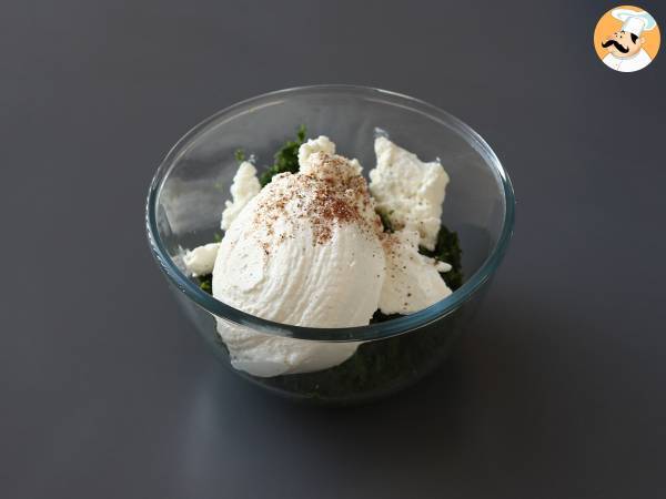 Lasaña vegetariana de ricotta y espinacas - Preparación paso 5