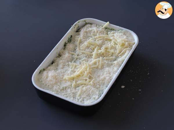Lasaña vegetariana de ricotta y espinacas - Preparación paso 9