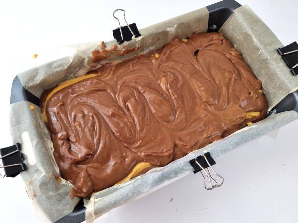 Bizcocho de chocolate y calabaza - Preparación paso 8