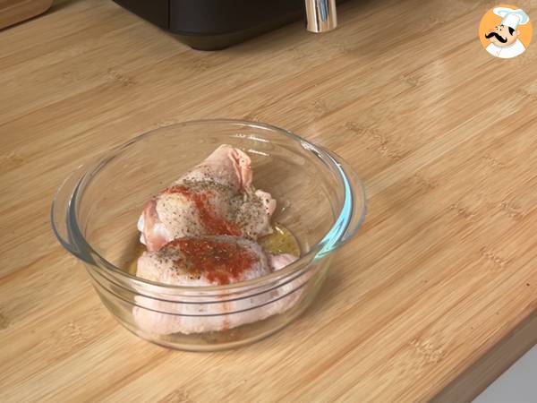 Pollo crujiente en freidora de aire (fácil y saludable) - Preparación paso 1