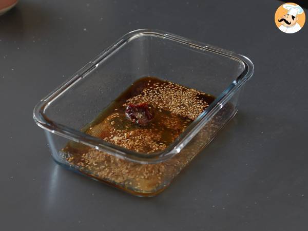 Muslos de pollo marinados al estilo japonés - Preparación paso 1