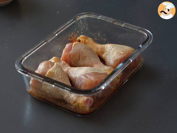Muslos de pollo marinados al estilo japonés - Preparación paso 3