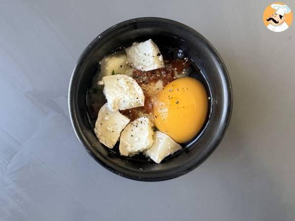 Huevos cocotte en la freidora de aire (Air Fryer) - Preparación paso 3