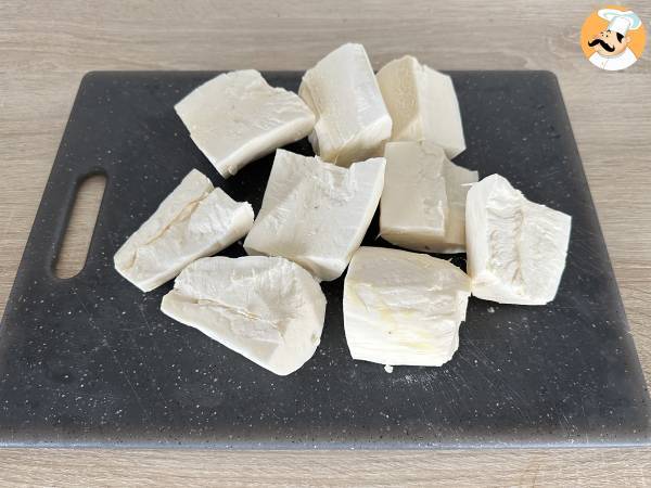 Puré de yuca cremoso - Preparación paso 1