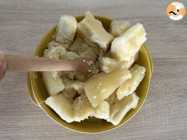 Puré de yuca cremoso - Preparación paso 3