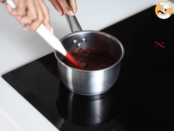 Glaseado brigadeiro para tortas - Preparación paso 1