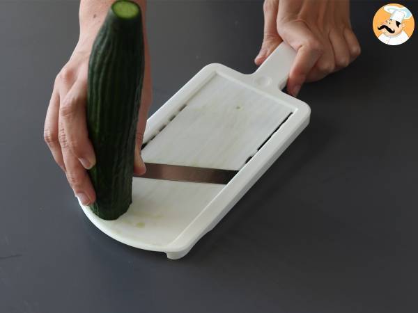 Ensalada de pepino al estilo japonés - Preparación paso 1