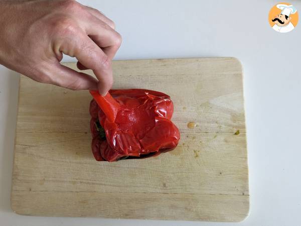 Hummus de pimiento rojo - Preparación paso 4