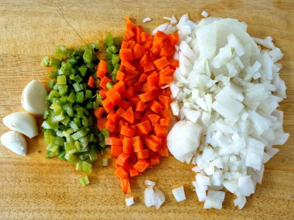 Pasta con ragú a la boloñesa - Preparación paso 1