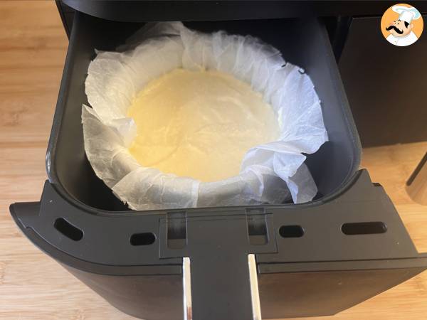 Cheesecake saludable en freidora de aire - Preparación paso 3