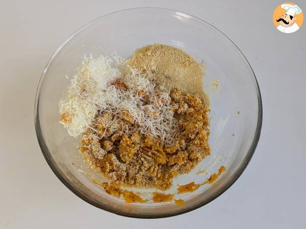 Albóndigas de calabaza en freidora de aire - Preparación paso 3