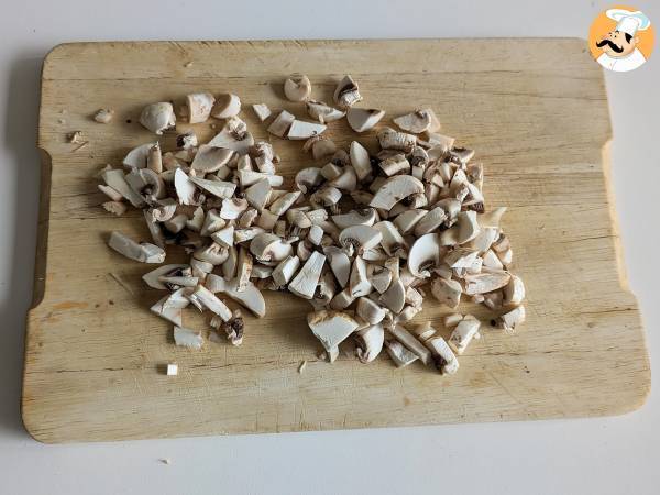 Canelones de setas y salchicha fresca - Preparación paso 5