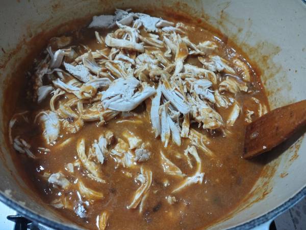 Ají de gallina {plato tradicional peruano} - Preparación paso 9