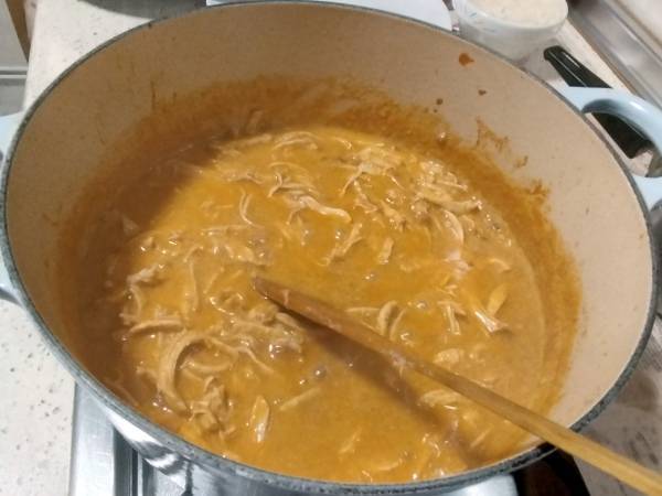 Ají de gallina {plato tradicional peruano} - Preparación paso 10