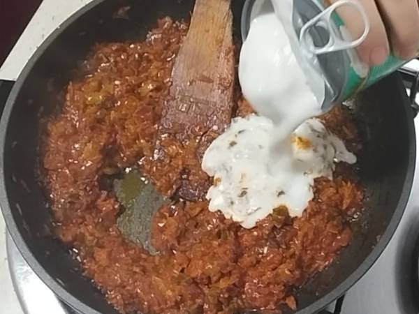 Encocado de gambones {Receta ecuatoriana} - Preparación paso 13