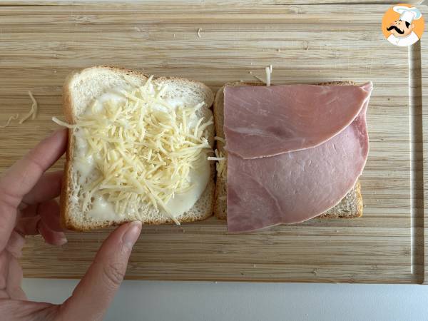 Croque monsieur en Freidora de aire - Preparación paso 3