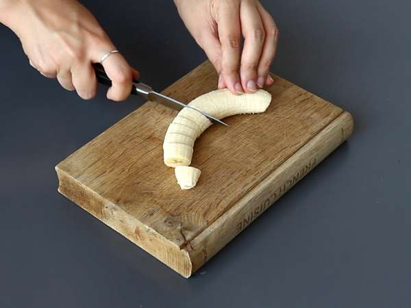 Helado proteico de vainilla con whey, rápido y con 3 ingredientes - Preparación paso 1