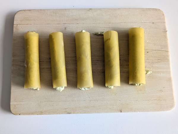 Canelones al pesto: receta fácil y sabrosa - Preparación paso 5