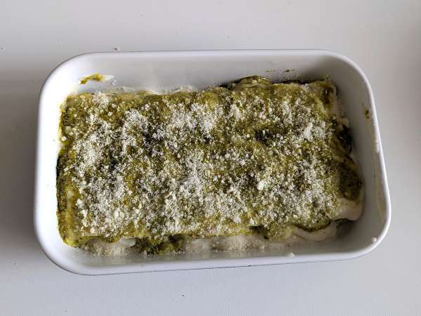 Canelones al pesto: receta fácil y sabrosa - Preparación paso 8