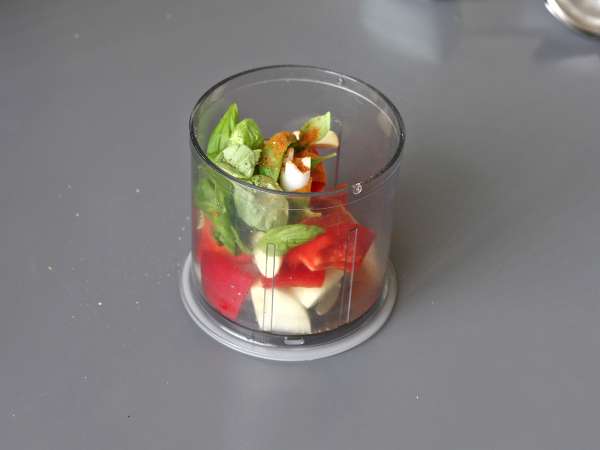 Berenjenas rellenas gratinadas con mozzarella - Preparación paso 4