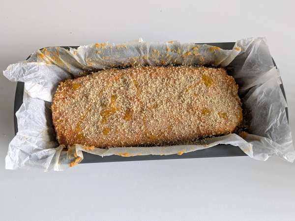 Pastel de calabaza con champiñones y queso, jugoso, fundente y crujiente - Preparación paso 12