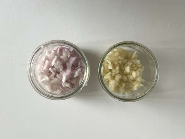 Gratinado de patatas con champiñones - Preparación paso 2