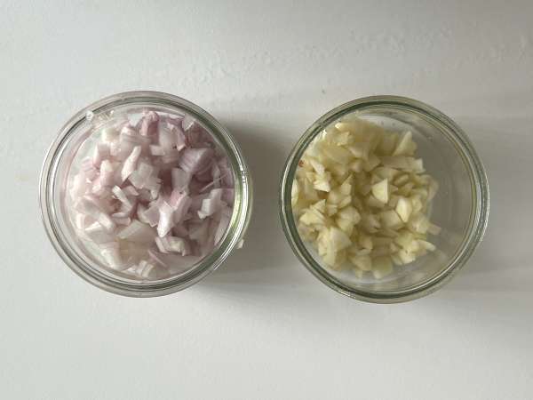 Flanes salados de espinacas y champiñones - Preparación paso 2