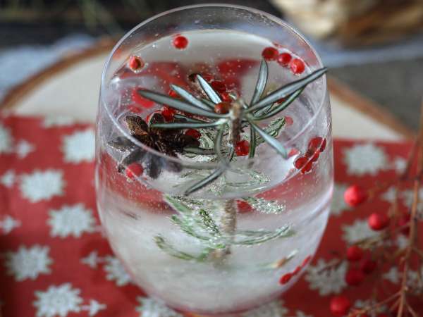 Cóctel navideño con arbolito nevado: versión con alcohol y sin alcohol - Preparación paso 6