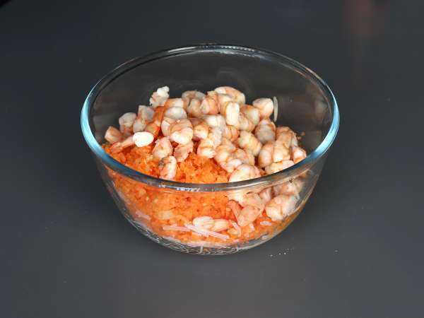 Nems de gambas (rollitos de primavera crujientes) en freidora de aire - Preparación paso 4