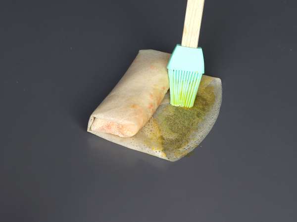 Nems de gambas (rollitos de primavera crujientes) en freidora de aire - Preparación paso 9