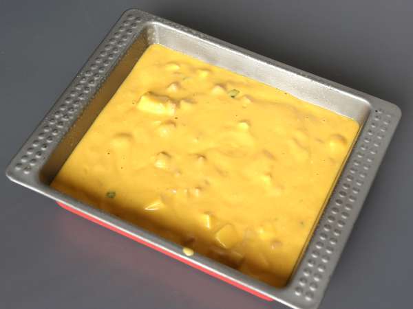 Brownie salado de calabaza con jamón y feta: ¡Ideal para provechar una crema de verduras! - Preparación paso 3