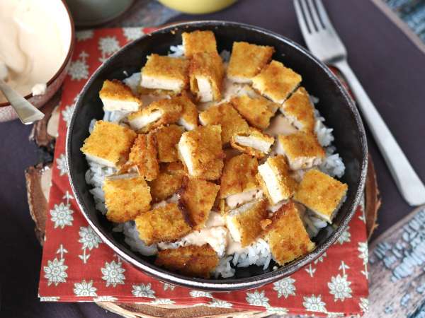 Pollo crujiente con salsa ahumada y arroz: la versión casera del Tasty crousty francés - Preparación paso 7