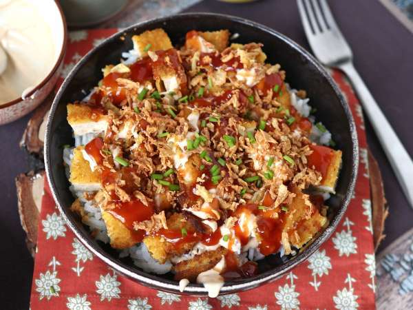 Pollo crujiente con salsa ahumada y arroz: la versión casera del Tasty crousty francés - Preparación paso 9