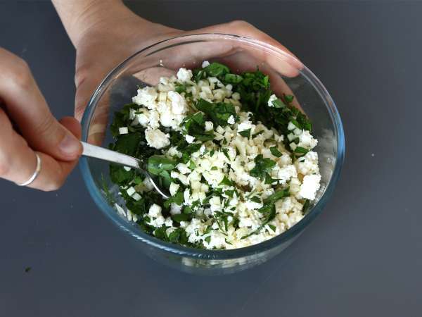 Rikakats libaneses en freidora de aire: rollitos de queso crujientes y dorados - Preparación paso 1
