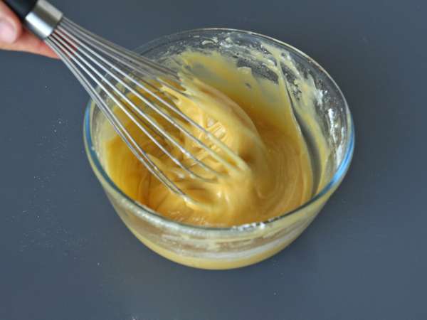 Bizcocho invertido de plátano, extra jugoso - Preparación paso 5