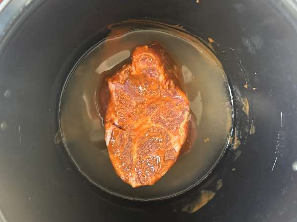 Pulled pork o cerdo deshilachado en Cookeo - Preparación paso 3