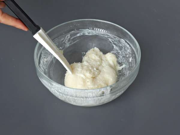 Cookie de ube con corazón de mochi - Preparación paso 2